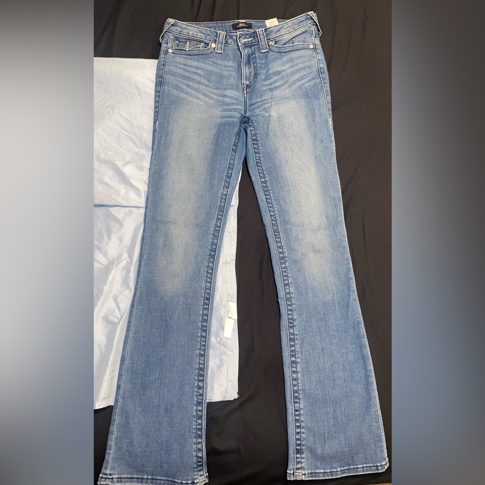 True Religion BECCA  Light Mid Rise Bootcut Jeans